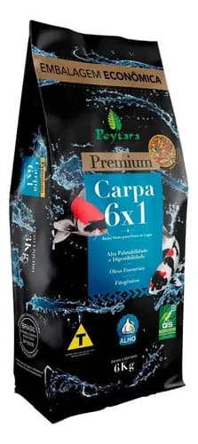 Ração Poytara Premium para Carpas 6x1