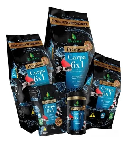 Ração Poytara Premium para Carpas 6x1 6kg