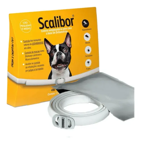 Coleira Scalibor Anti Pulgas e Carrapatos